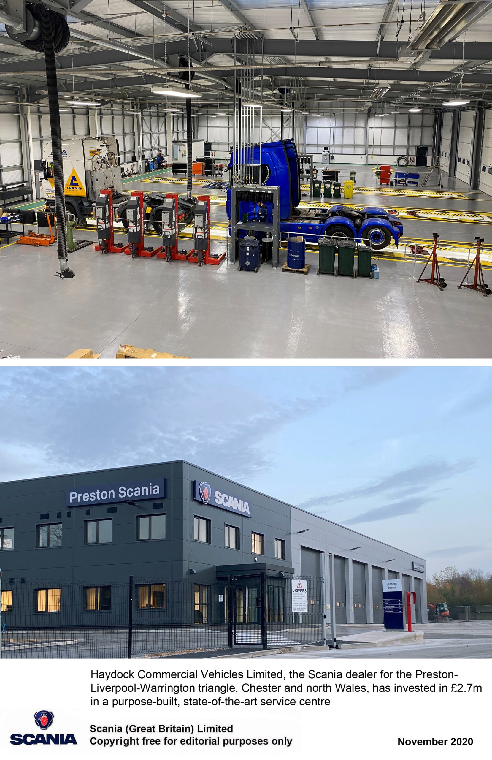 Haydock Commercial Vehicles Limited invests £2.7m in new Preston Scania