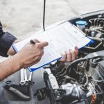 Services Car Engine Machine Concept, Automobile Mechanic Repairm