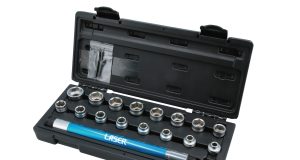 Long-reach nut driver set speeds up fastening on extended studs and threaded rods